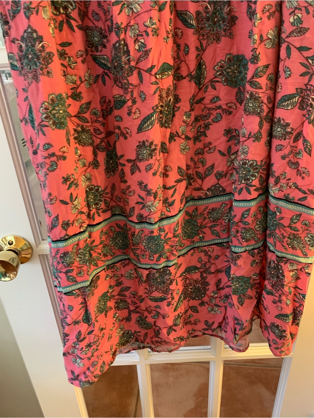 J.Jill Floral Pink Sleeveless Midi Dress size LP - Picture 6 of 7